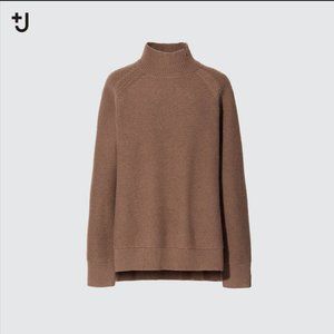 uniqlo  WOMEN  +J PREMIUM LAMBSWOOL CABLE HIGH NECK LONG-SLEEVE SWEATER